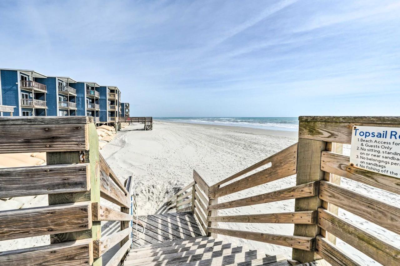 North Topsail Condo - Steps To Beach! North Topsail Beach Εξωτερικό φωτογραφία